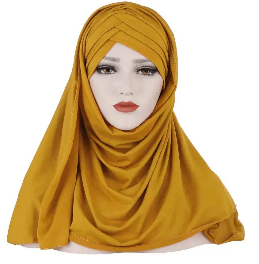Arab Lady Fashion Patch Hijab - EX-STOCK Canada