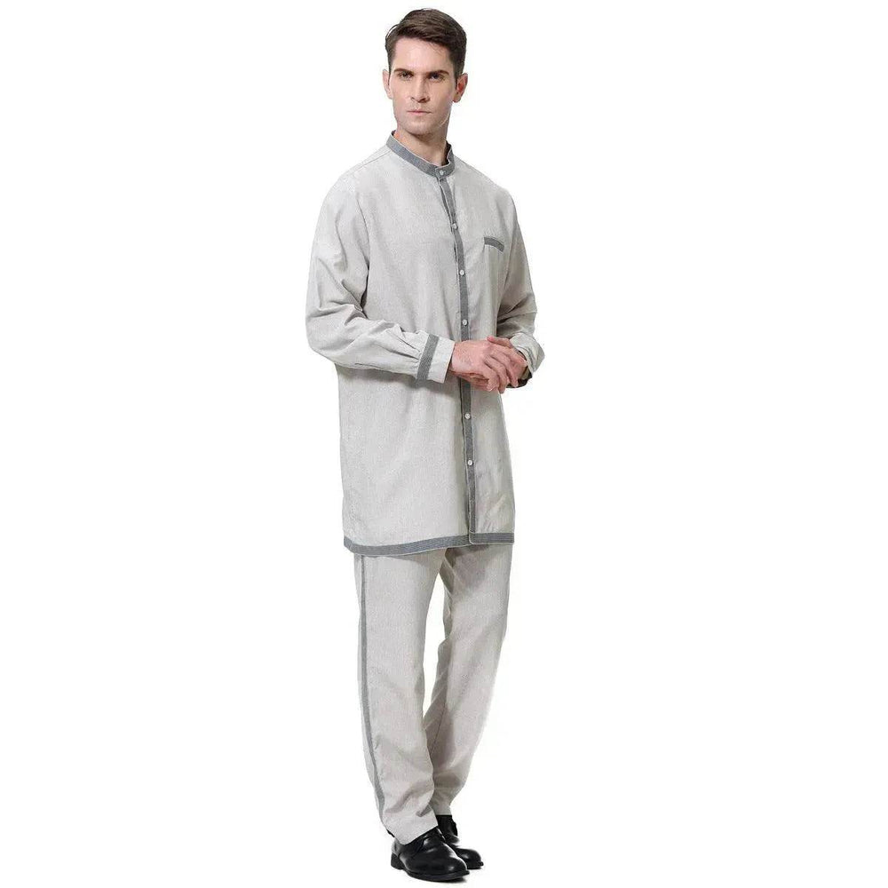 Islamic Two piece wear for Men Saudi Arab Men's Robe Suit Arab2pcs Thobe Jubba Thoub Robe - EX-STOCK Canada