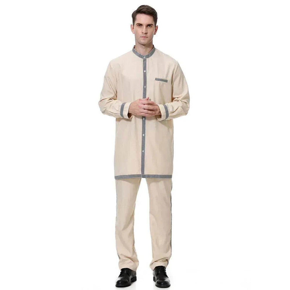 Islamic Two piece wear for Men Saudi Arab Men's Robe Suit Arab2pcs Thobe Jubba Thoub Robe - EX-STOCK Canada