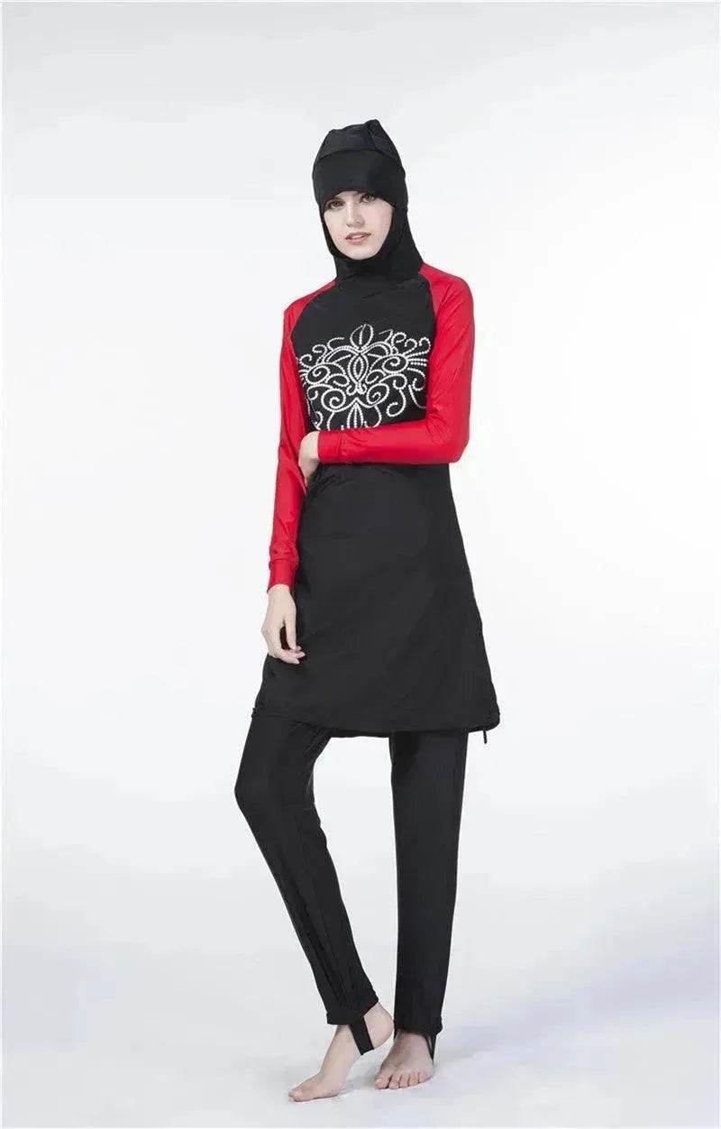 Arab One Piece Swimsuit Women's Long Sleeve Swimsuit - EX-STOCK Canada