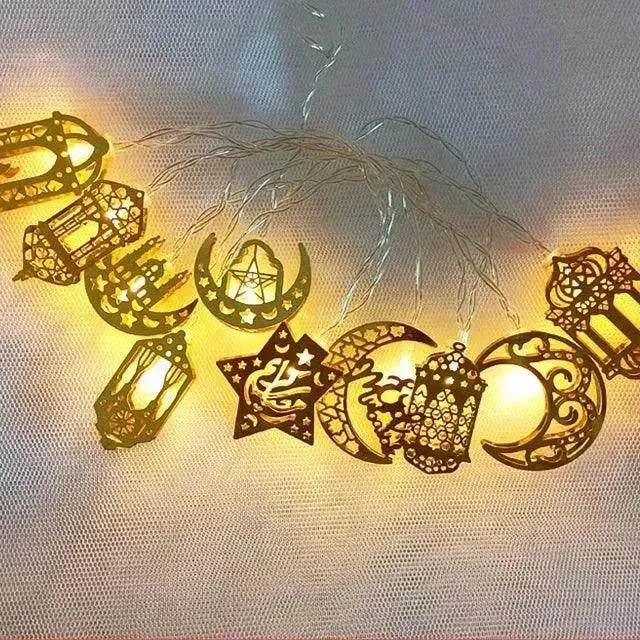 Arab Ramadan Decorated Strings Of Lights For The Middle East Eid Festival - EX-STOCK Canada