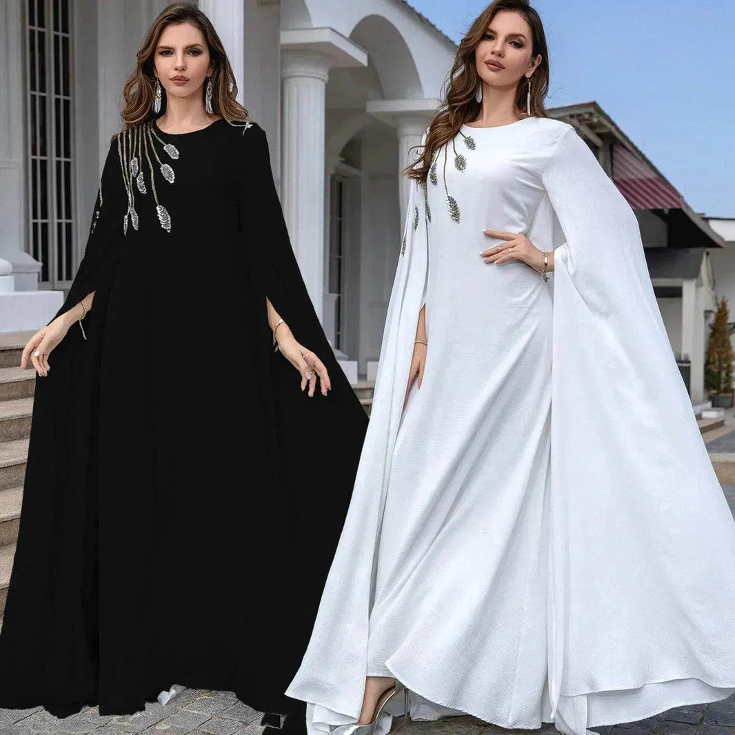Arab Robe Abaya Embroidered Women's Robe Evening Gown - EX-STOCK Canada