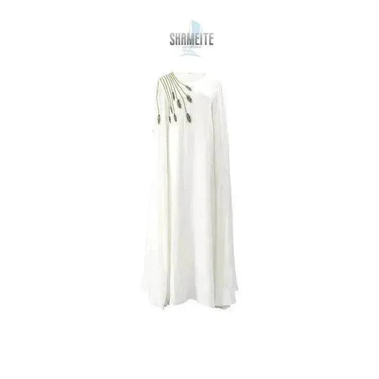 Abaya Araba Ricamata Vestito da Donna Abito da Sera - EX-STOCK CANADA
