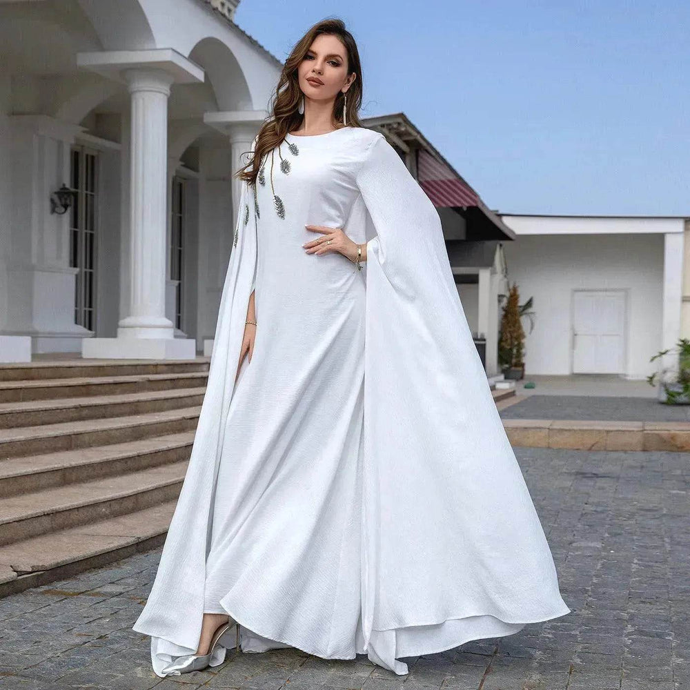 Arab Robe Abaya Embroidered Women's Robe Evening Gown - EX-STOCK Canada