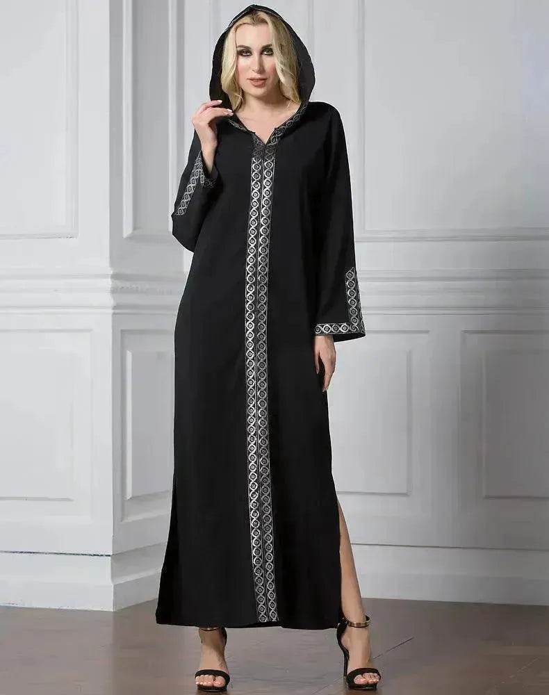 Arab Turkey Women Side Slit Fashion Abaya Robe - EX-STOCK Canada