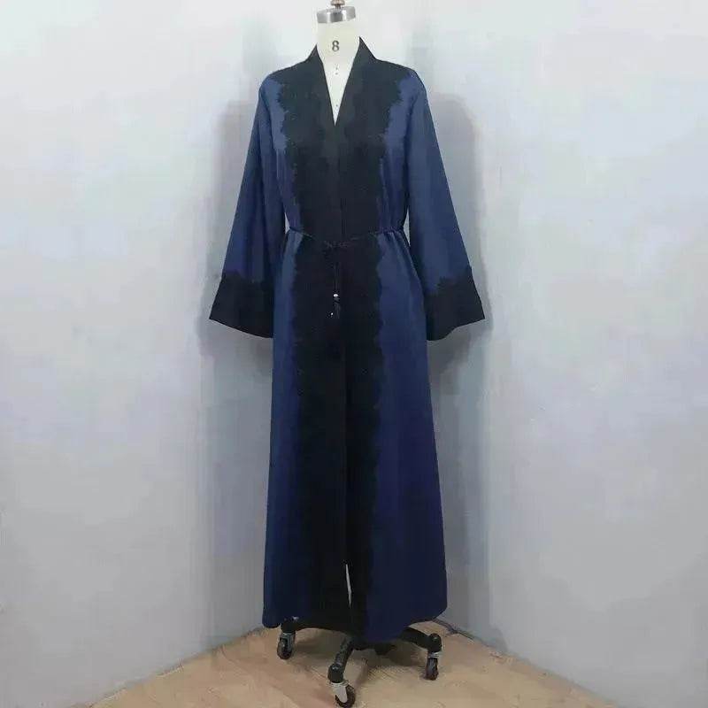 Arab Women's Lace Dress Cardigan Robe - EX-STOCK Canada