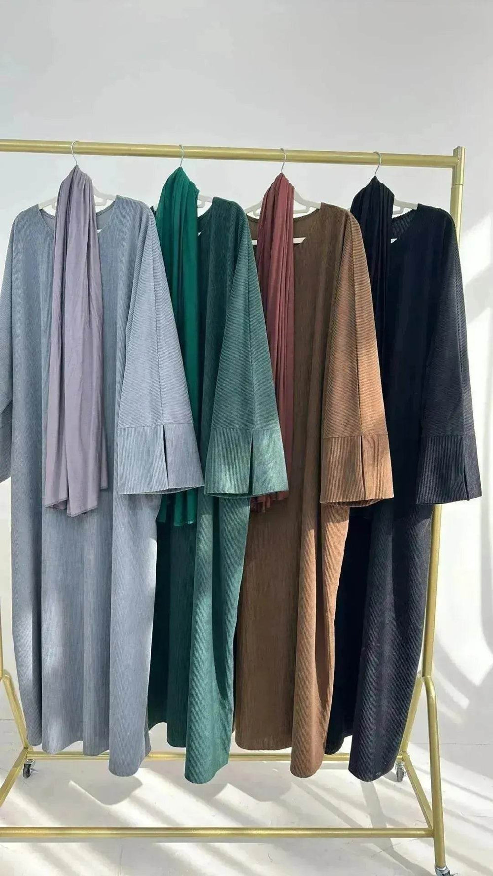 Autumn And Winter Casual Cardigan Abaya Dress for Arab Dubai Turkey Middle East Women - EX-STOCK Canada