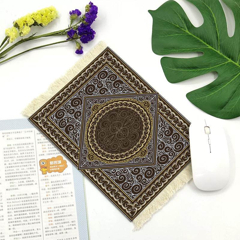 Office mouse pad, Suede fringe mouse pad Hot rubber Bohemian style - EX-STOCK Canada