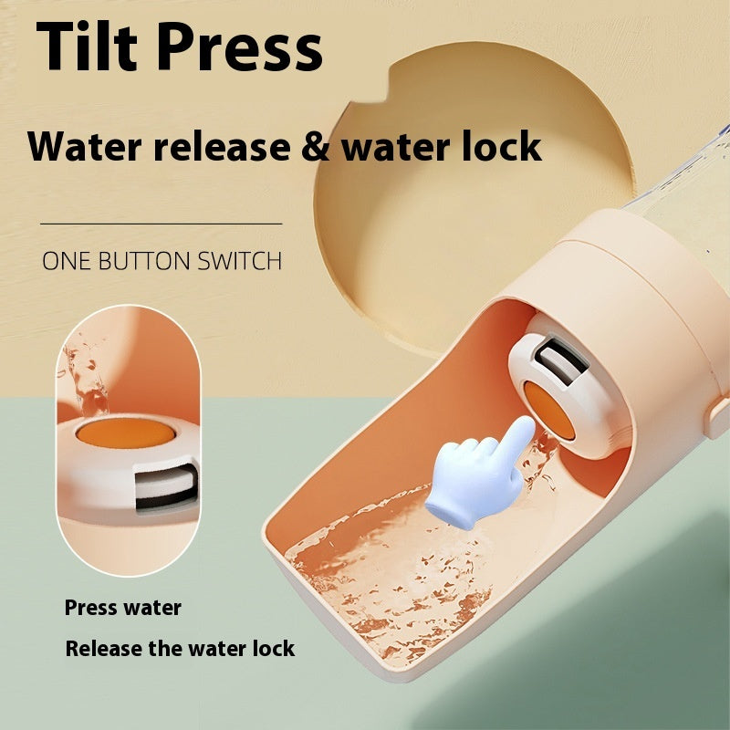2 In 1 Travel Dog Water Bottle Pet Water Dispenser Feeder Drinking Feeder Dog Outing Water Feeder Pets Outdoor Portable Cup Pet Products EX-STOCK Canada