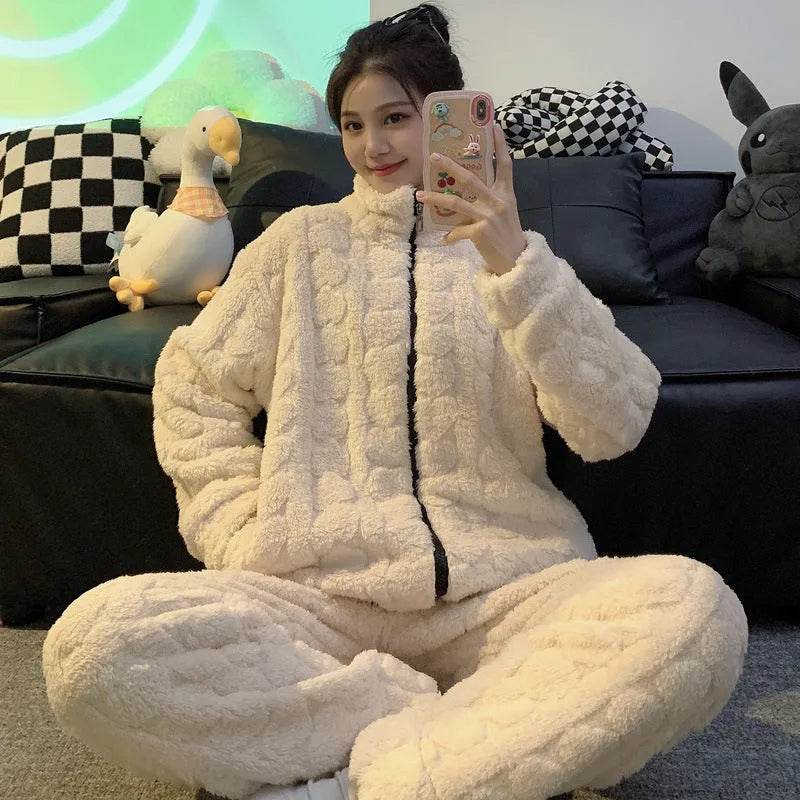 Women's Winter Woolen Love Pajamas - EX-STOCK Canada