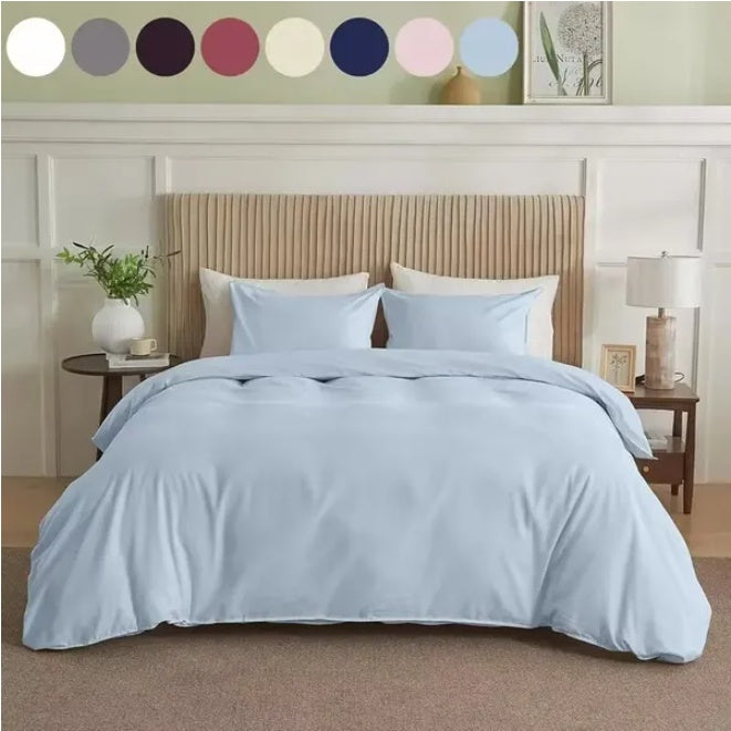 Serta Simply Clean Pleated Duvet Cover Queen EX-STOCK Canada