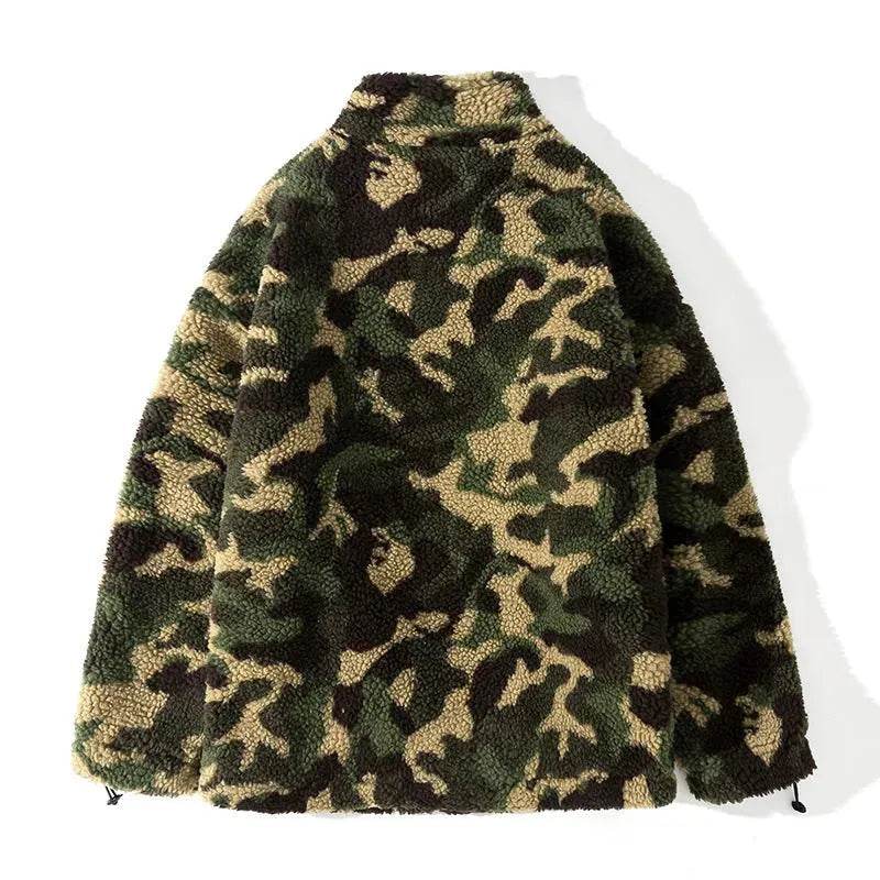 Fleece Army Camouflage Zip up Cotton Padded Winter Cardigan for Men - EX-STOCK Canada