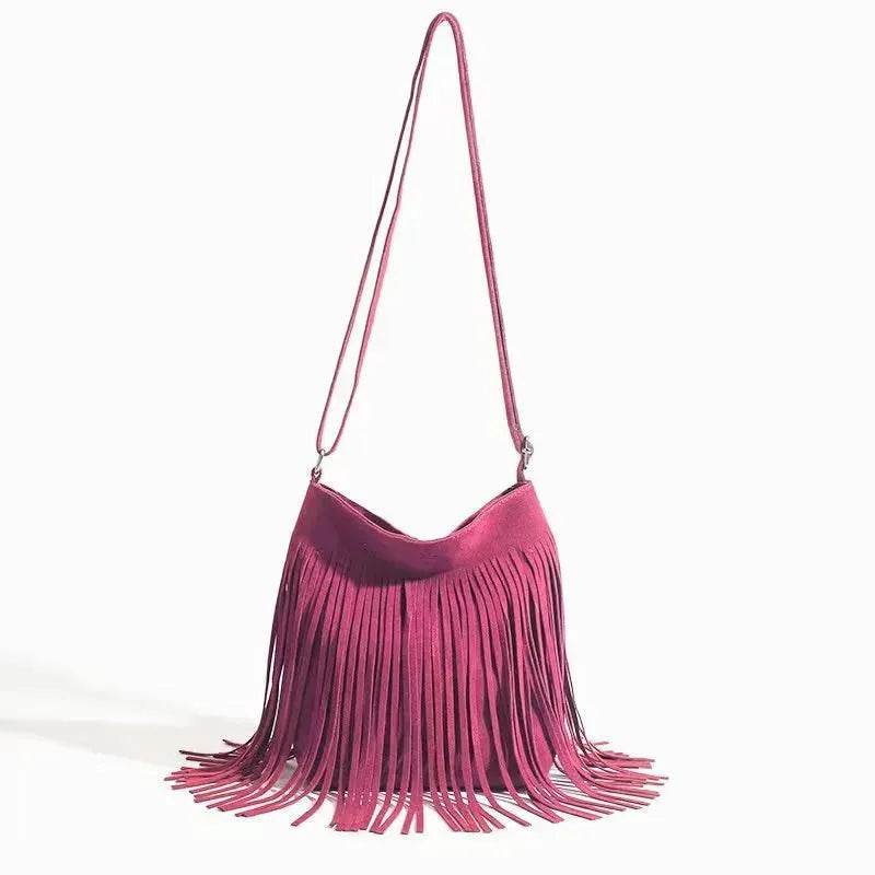 Artistic Tassel fringe Messenger Bag Simple And Popular Shoulder Bag - EX-STOCK Canada