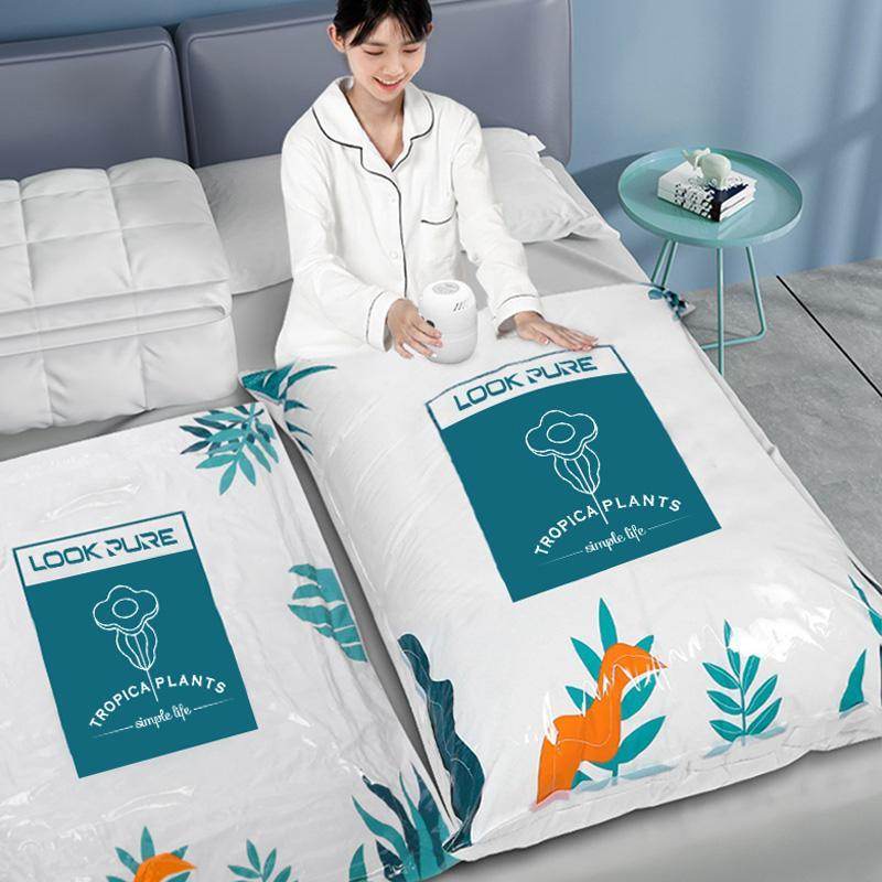 Transparent Vacuum Storage Bags, 10/PACK (4 L, 4 M, 2 Small Bags) With Pump - EX-STOCK Canada