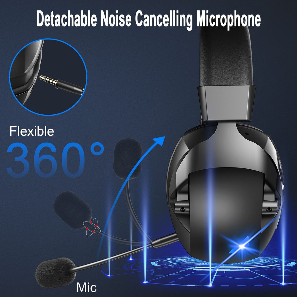 Cross-Border Over-Ear Bluetooth Headphones With Wireless Microphone - 2.4G Dual-Mode, Specialized For E-Sports, Gaming PCs & PS5 EX-STOCK Canada