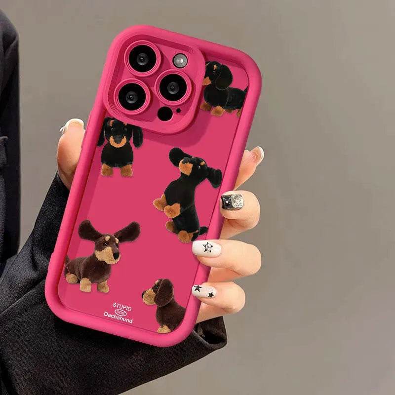 Cream Sausage Dog Phone Case - EX-STOCK Canada