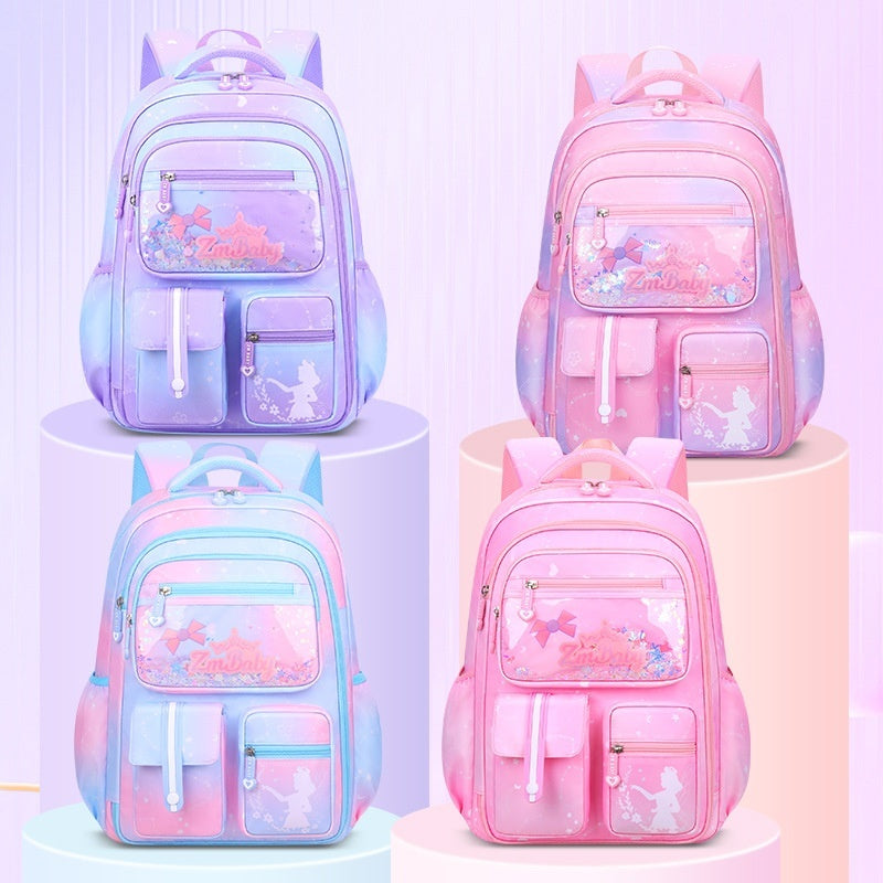 Cute Cartoon Large Capacity Spine Protection Children's Load Reducing Schoolbags EX-STOCK
