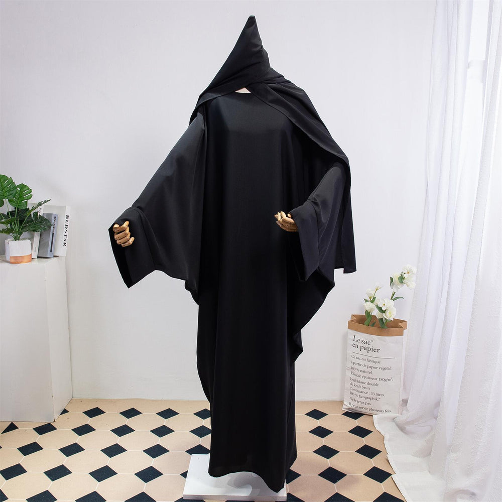 Robe arabe unie pour femmes avec foulard EX-STOCK Canada
