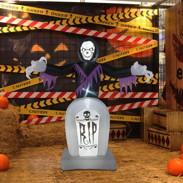 Grim Reaper And Grave, Halloween Inflatable Decoration 12V - EX-STOCK Canada