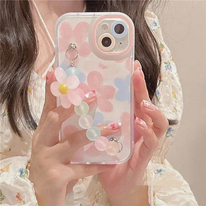 Fashion Flower Bracelet Silicone Phone Case - EX-STOCK Canada