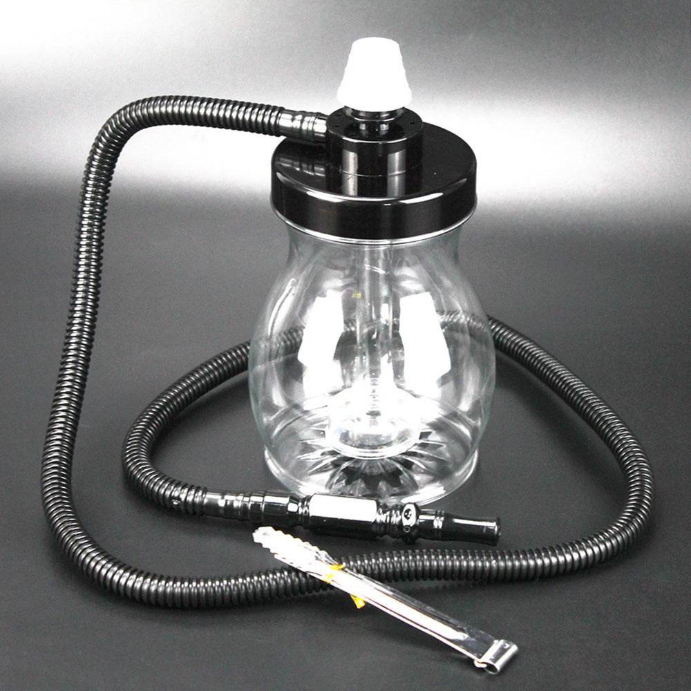 Portable Transparent White Plastic Hookah Full Set Of Accessories - EX-STOCK Canada