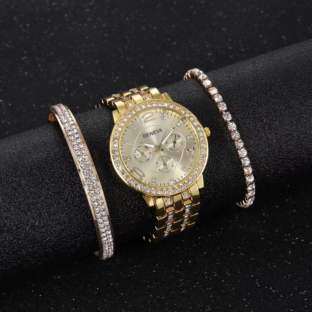Unisex Three-piece Bracelet Watch for women - EX-STOCK Canada