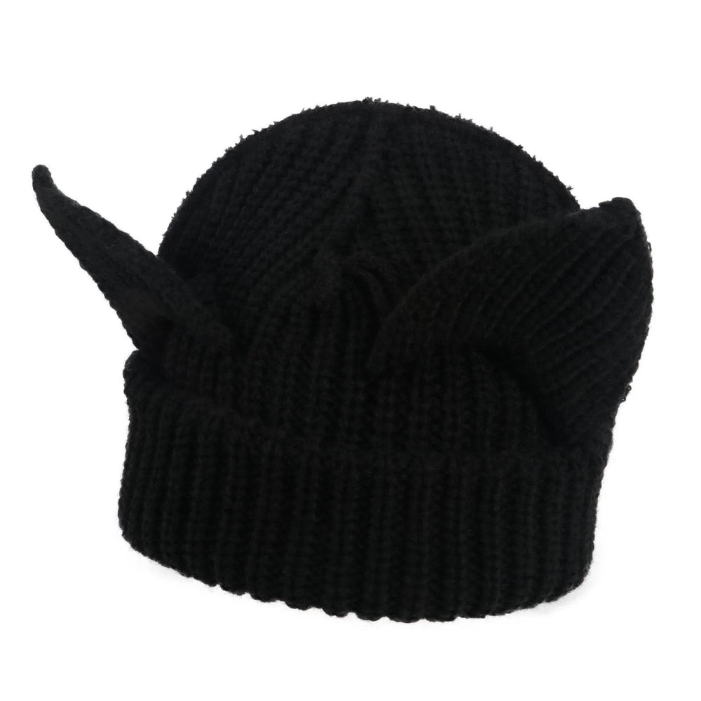 Devil Ears Thickened All Acrylic Knitted Beanie Hat - EX-STOCK Canada