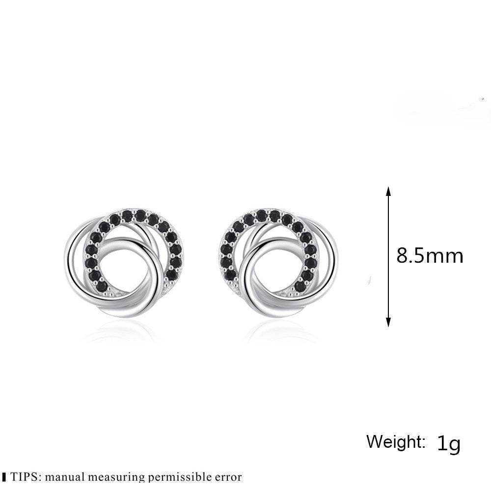Dignified Hollow Multi-circle Zircon Design Earring - EX-STOCK Canada