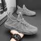 Breathable Mesh Sports Shoes Casual Lace-up Sneakers Men Non-slip Shoes - EX-STOCK Canada