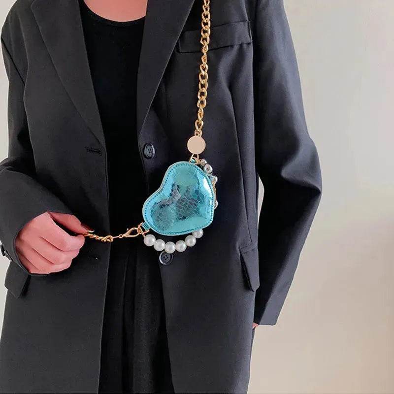 Love Shape Pearl Mini Messenger Bag for ladies y2k crossbody bag - EX-STOCK Canada