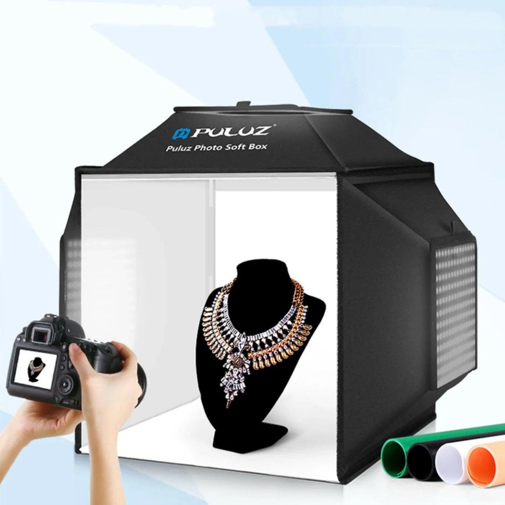 Boîte lumineuse pliable pour photo de produit LED de studio petit 40 cm Lumière de prise simpleEX-STOCK Canada