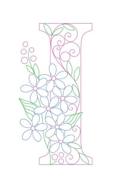 Paper Filigree Painting Kit - Letters - EX-STOCK Canada