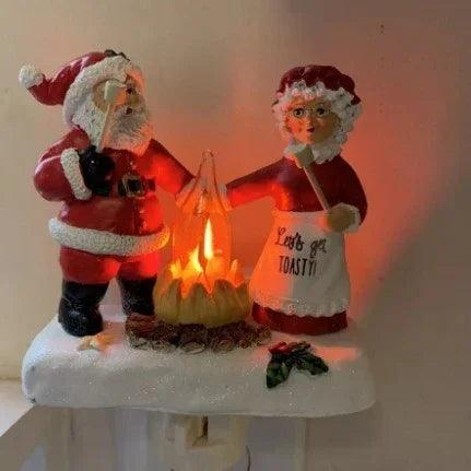 Nouvelle lampe de nuit petite en résine créative fantôme en résine avec feu de camp clignotantEX-STOCK Canada