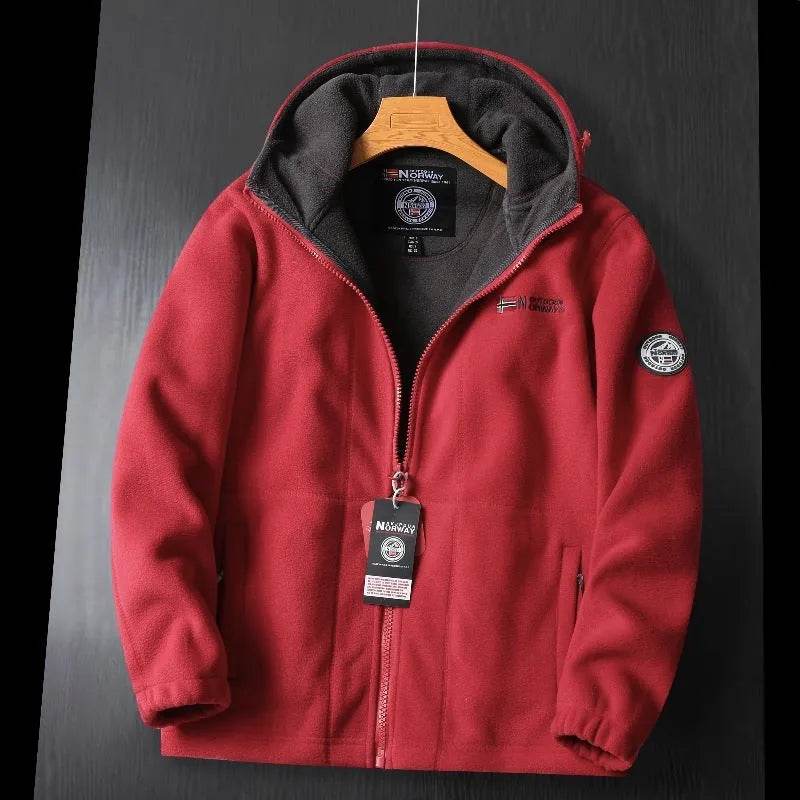 Men Winter Plus Size Men's Brushed Fleece Quarter Zipper Hoodie Sweatshirt Pullover - EX-STOCK Canada