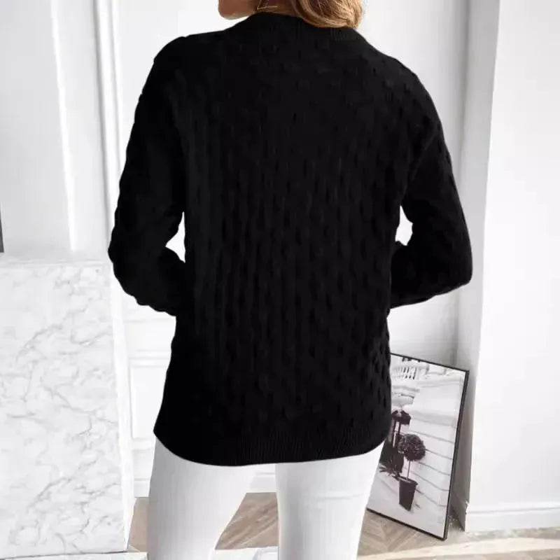 Pullover Round Neck Long Sleeves Knitwear Cashmere sweater Top women - EX-STOCK Canada