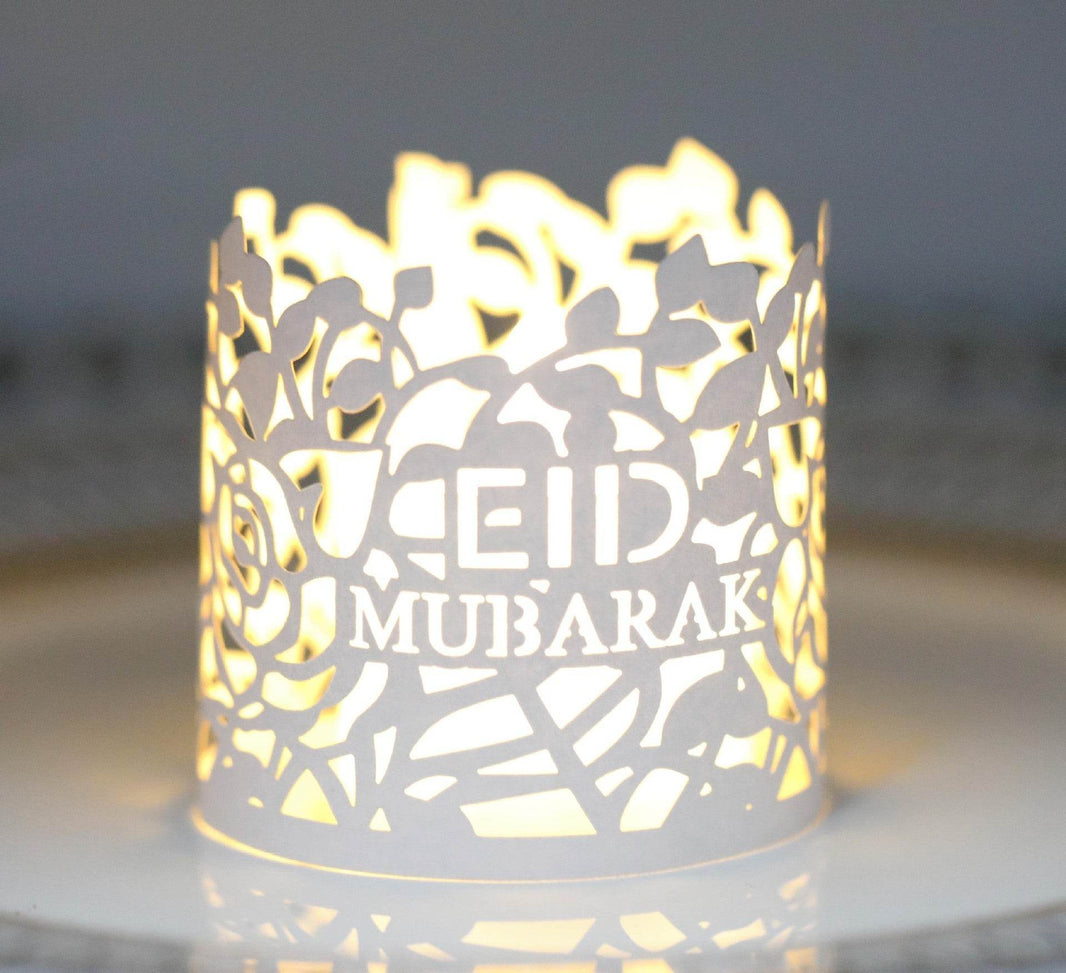 MOQ200 Ramadan Electronic Candle Lampshade Laser Cutout - EX-STOCK CANADA