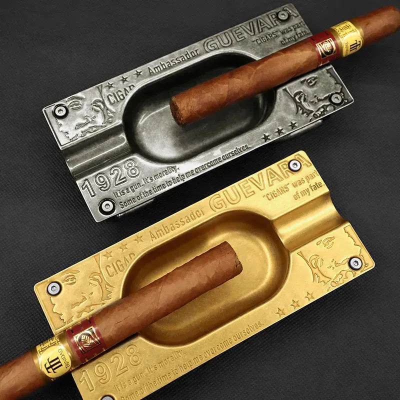 Metal Gold and Silver 2 slot Cigar Ashtray - EX-STOCK Canada