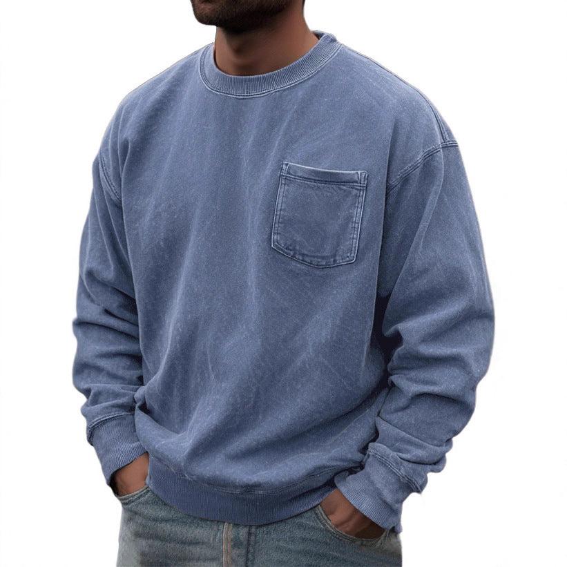 Pull-over pour homme à col rond et manches longuesEX-STOCK Canada