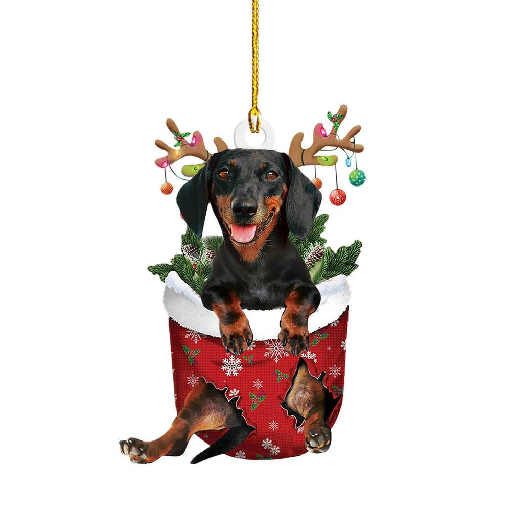 Christmas Sausage Dog Decorations Home - EX-STOCK Canada