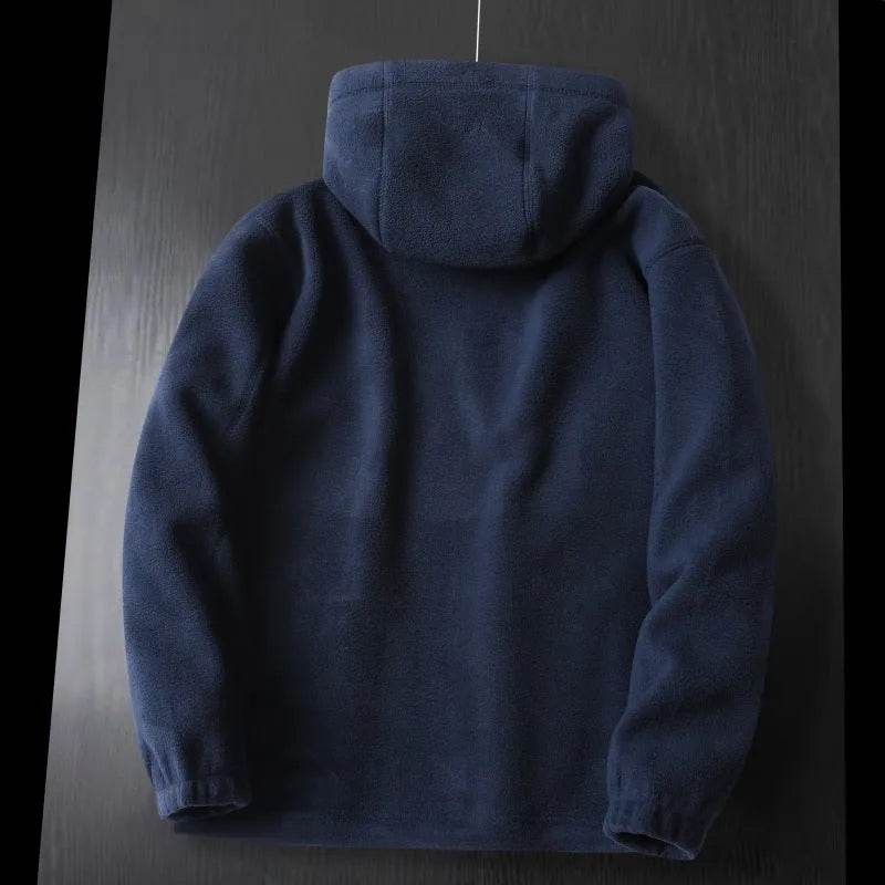 Men Winter Plus Size Men's Brushed Fleece Quarter Zipper Hoodie Sweatshirt Pullover - EX-STOCK Canada
