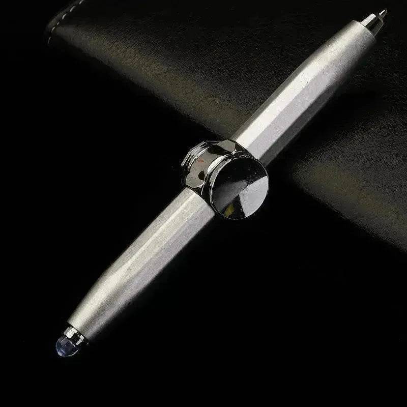 Creative Multi-Function LED Pen Spinning Decompression Gyro Metal Ballpoint Pen Fashion Office School Supplies Writing Pens - EX-STOCK Canada