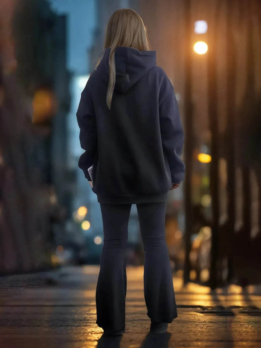 Fashionable Solid Color Long Sleeved Printed Unisex Hoodie - EX-STOCK Canada