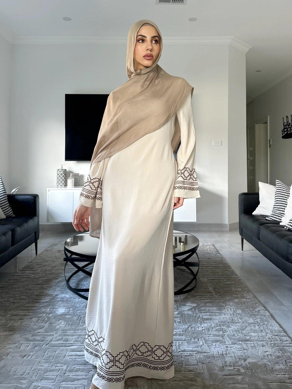 Fringe Cardigan Robe Muslim Dress EX-STOCK Canada