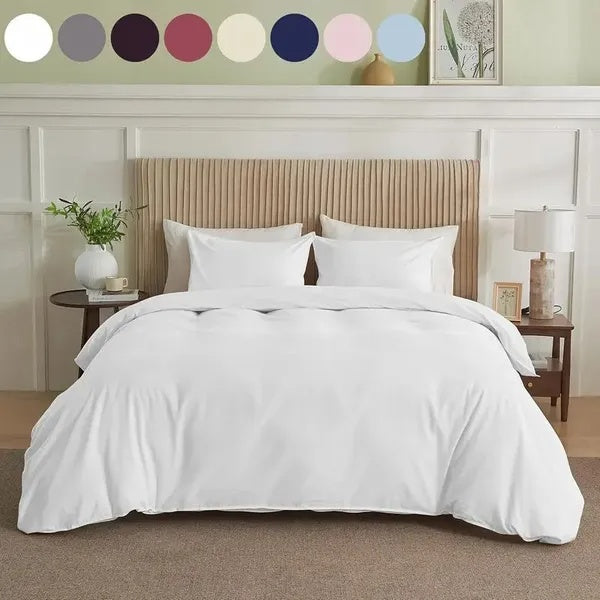 Serta Simply Clean Pleated Duvet Cover Queen EX-STOCK Canada