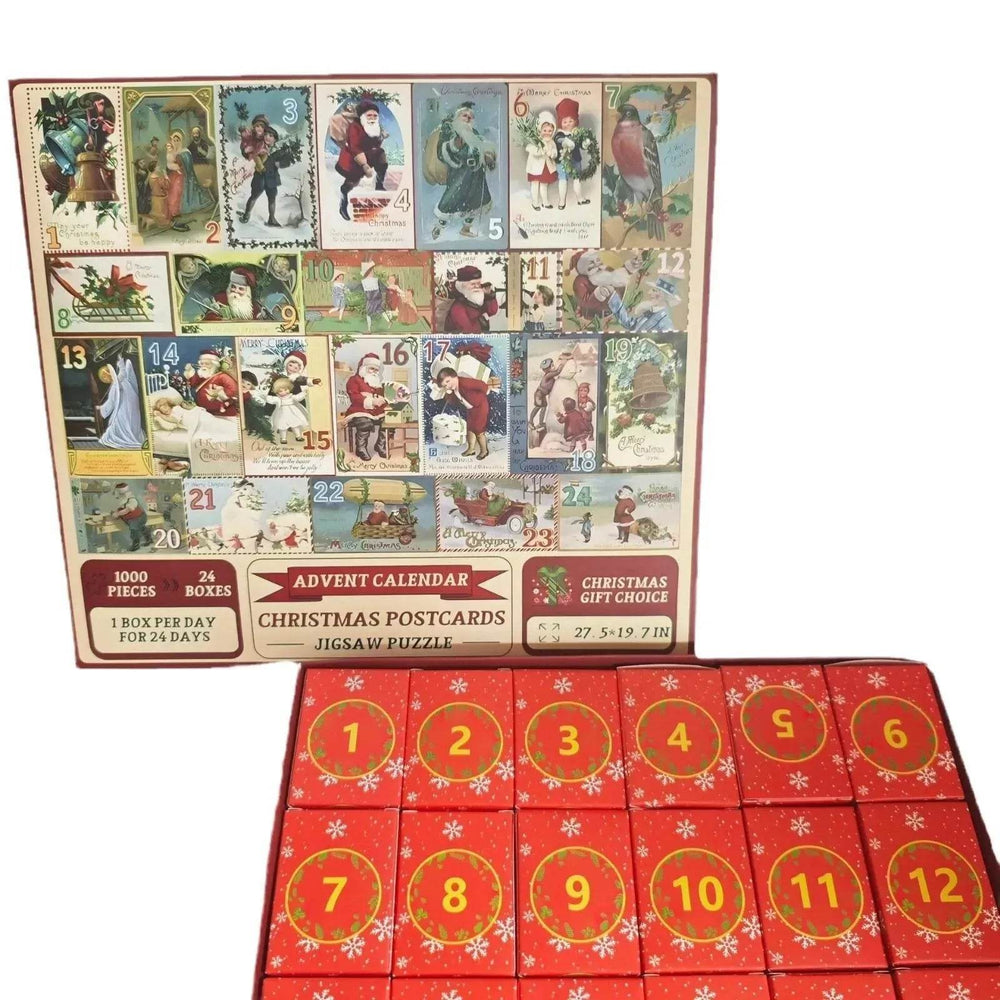 New 24 Boxes Unique Christmas Advent Calendar 2024 Jigsaw Puzzle - EX-STOCK Canada