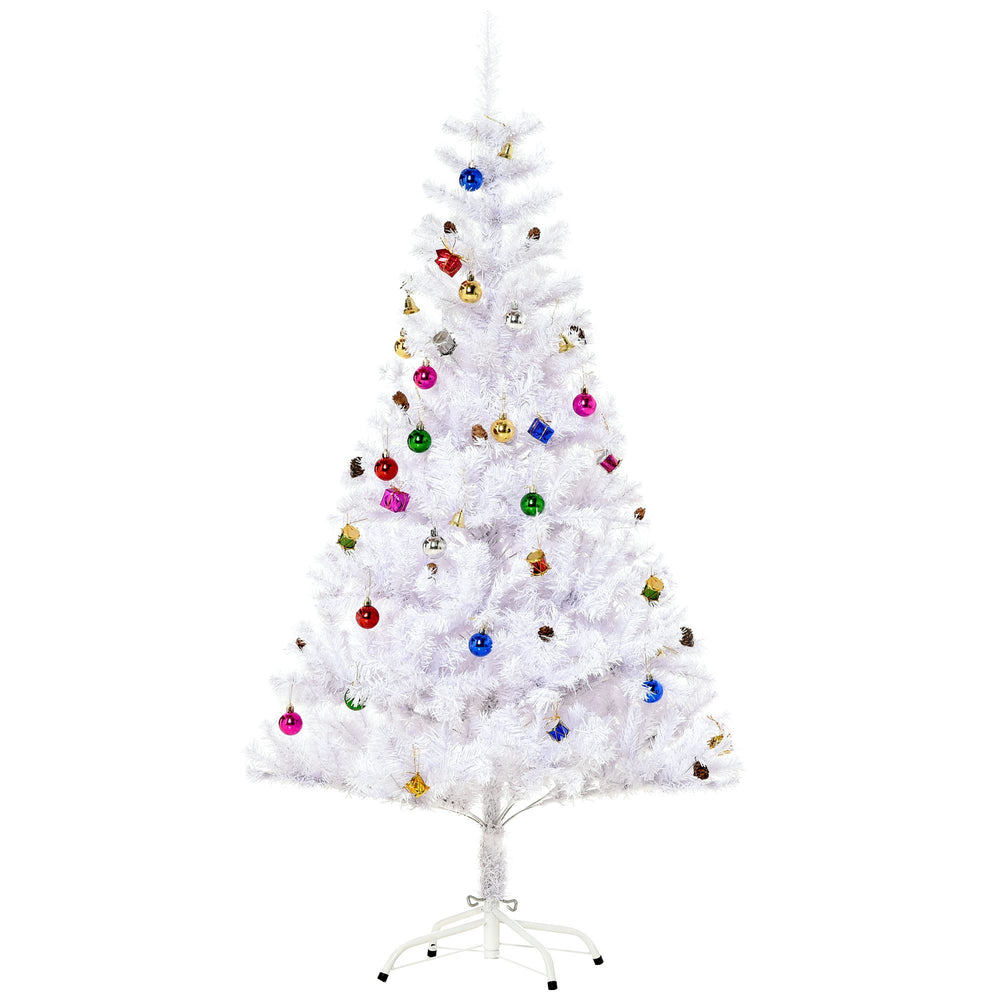 4.9ft Artificial Christmas Tree Xmas Holidays Decor With Ornament White EX-STOCK Canada