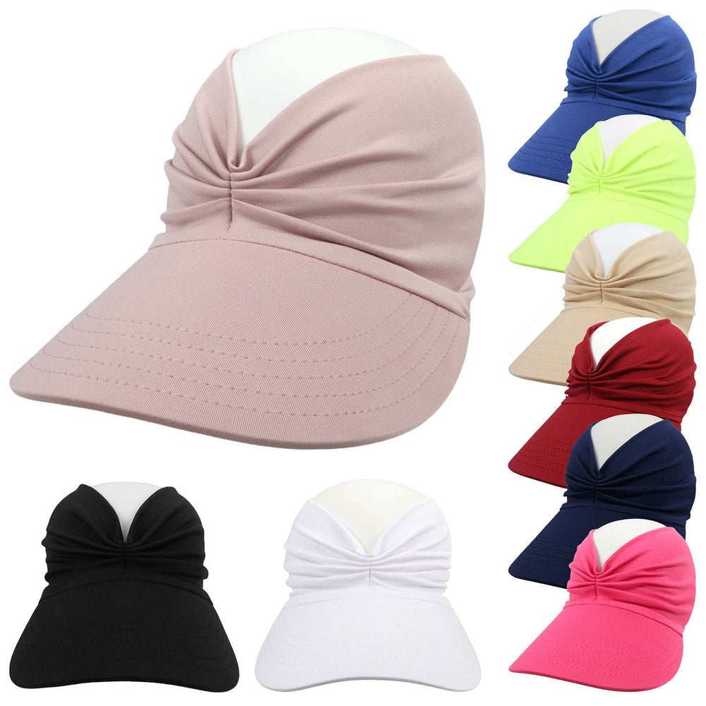 Summer Beach Visor Sun Hat for women Cross-border Spring Open Top UV protection Visor Hat - EX-STOCK Canada