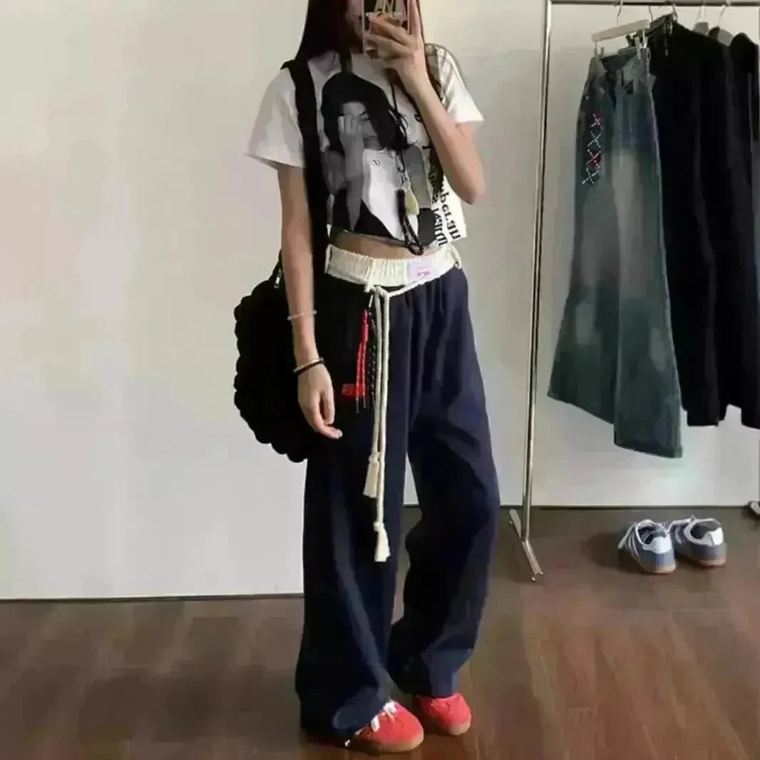 Retro Casual Baggy Sweatpant For Women Autumn And Winter - EX-STOCK CANADA