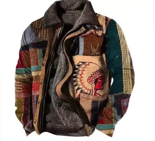 Thickened Side Seam Pocket Casual Zipper Loose Wolf Cotton Jacket - EX-STOCK Canada