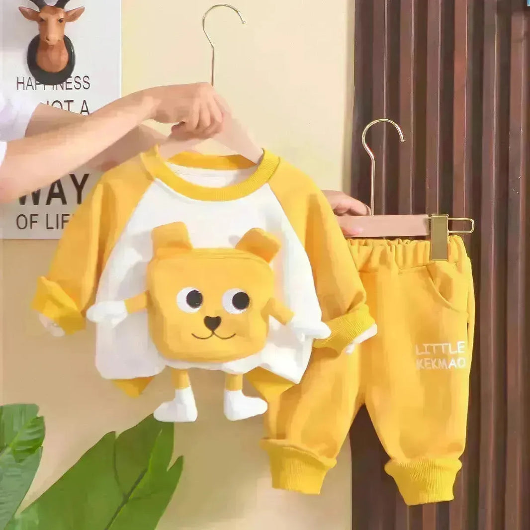 Abiti da cartone animato neutro abiti autunnali abiti western stile due pezzi neutra per bambini
